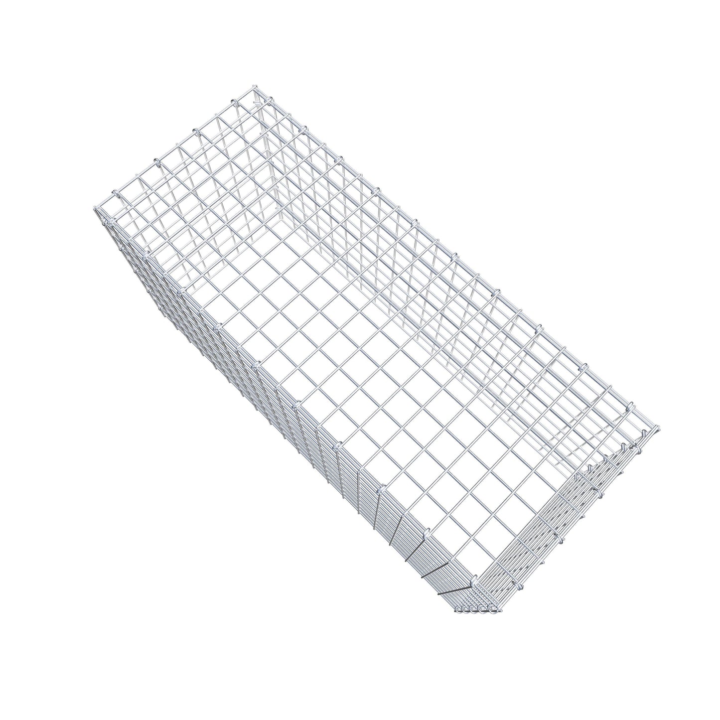 Mounted gabion type 3 100 cm x 50 cm x 40 cm (L x H x D), mesh size 5 cm x 5 cm, C-ring