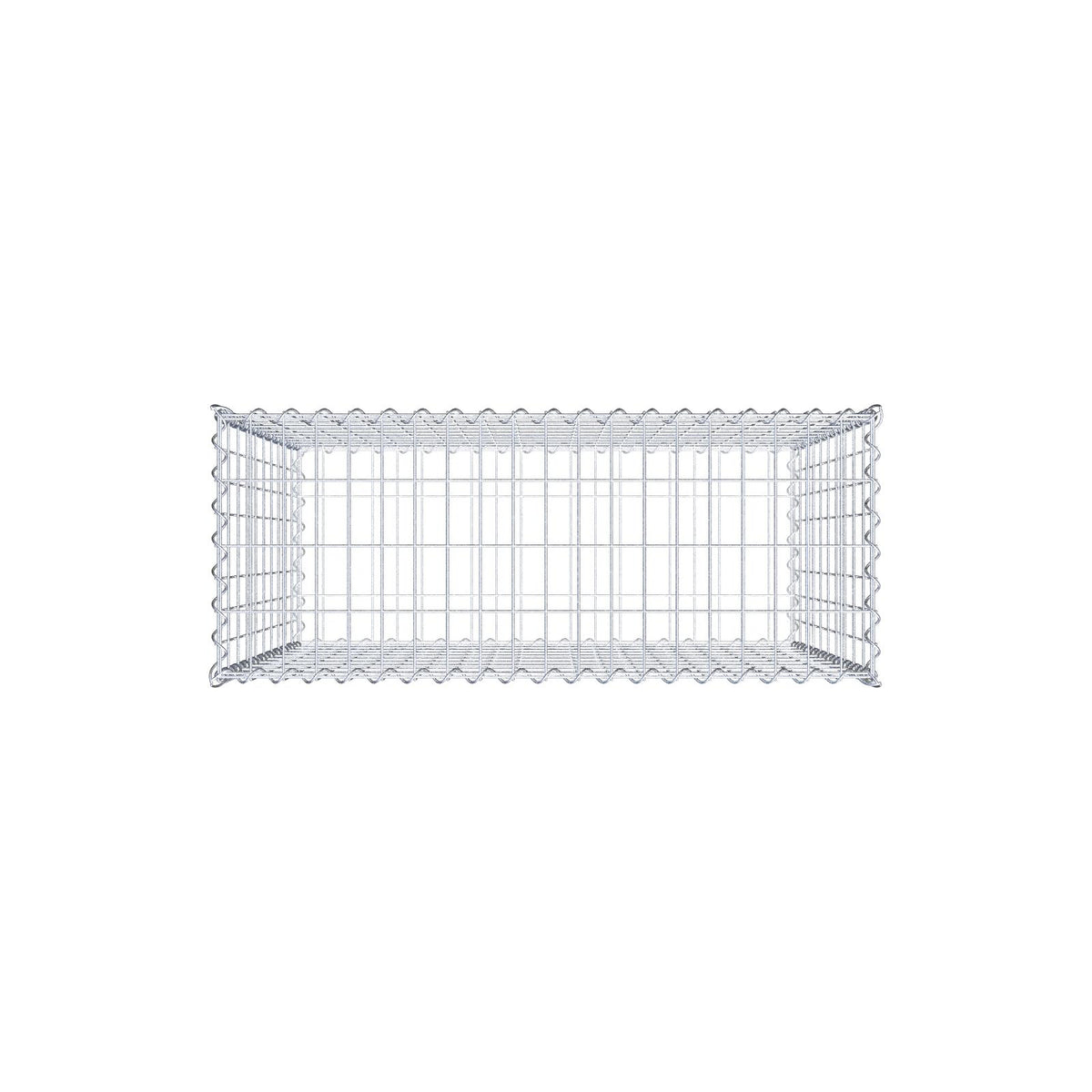 Gabion 100 cm x 100 cm x 40 cm (L x H x D), maskstorlek 5 cm x 10 cm, spiral