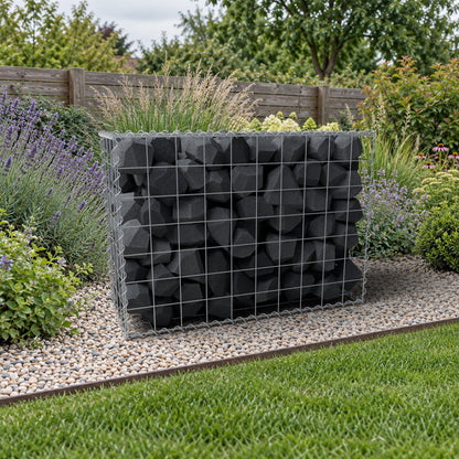 Gabion 100 cm x 70 cm x 40 cm (L x H x D), maskestørrelse 10 cm x 10 cm, spiral