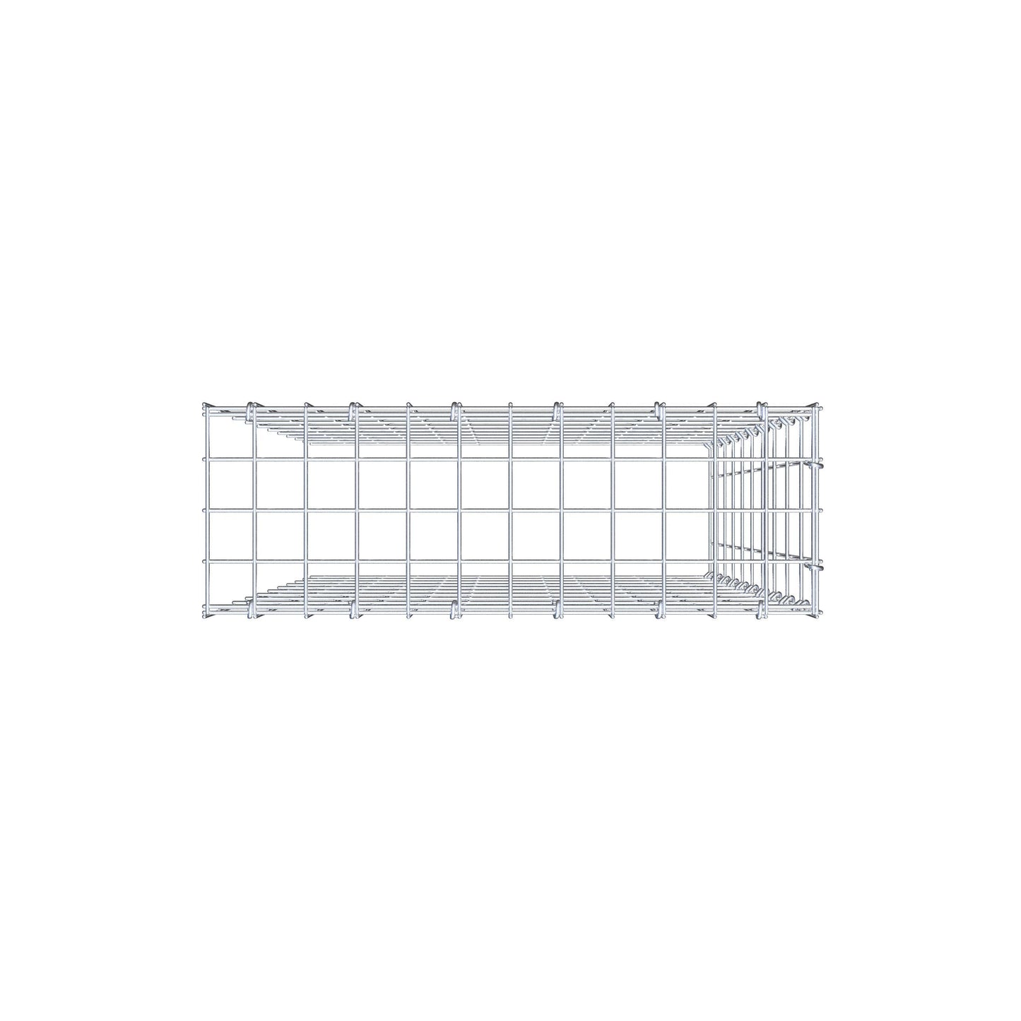 Anbaugabione Typ 4 100 cm x 60 cm x 20 cm (L x H x T), Maschenweite 5 cm x 10 cm, C-Ring