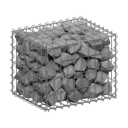 Gabion 50 cm x 40 cm x 40 cm (L x H x D), maskstorlek 5 cm x 10 cm, spiral