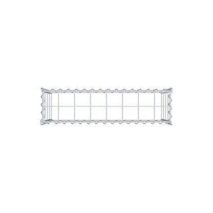 Opvokset gabion type 3 80 cm x 40 cm x 20 cm (L x H x D), maskestørrelse 10 cm x 10 cm, spiral
