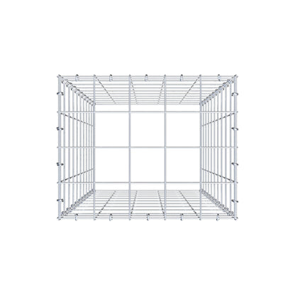 Anbaugabione Typ 3 100 cm x 50 cm x 40 cm (L x H x T), Maschenweite 10 cm x 10 cm, C-Ring