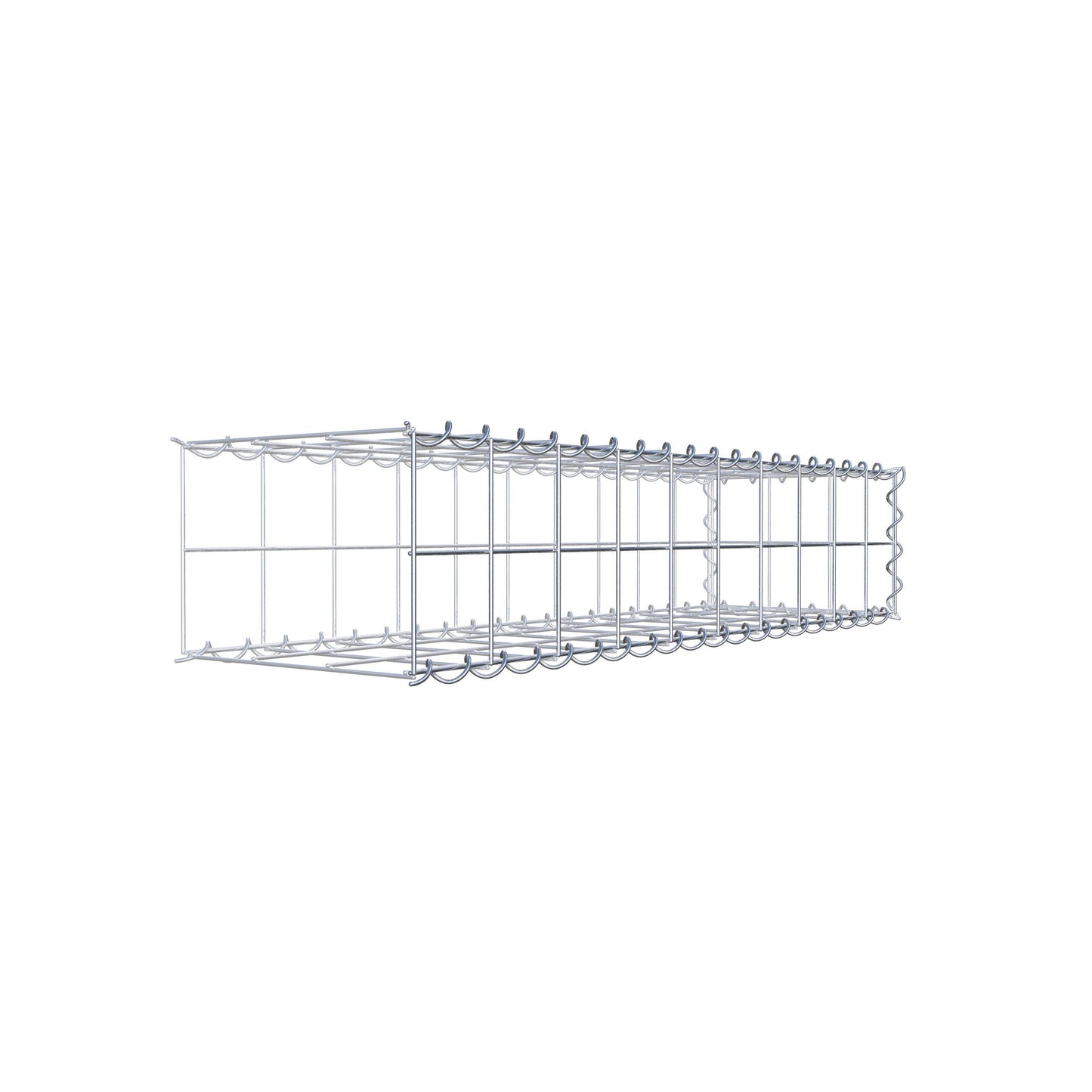 Gavión complementario tipo 2 100 cm x 20 cm x 30 cm (L x A x P), malla 10 cm x 10 cm, espiral