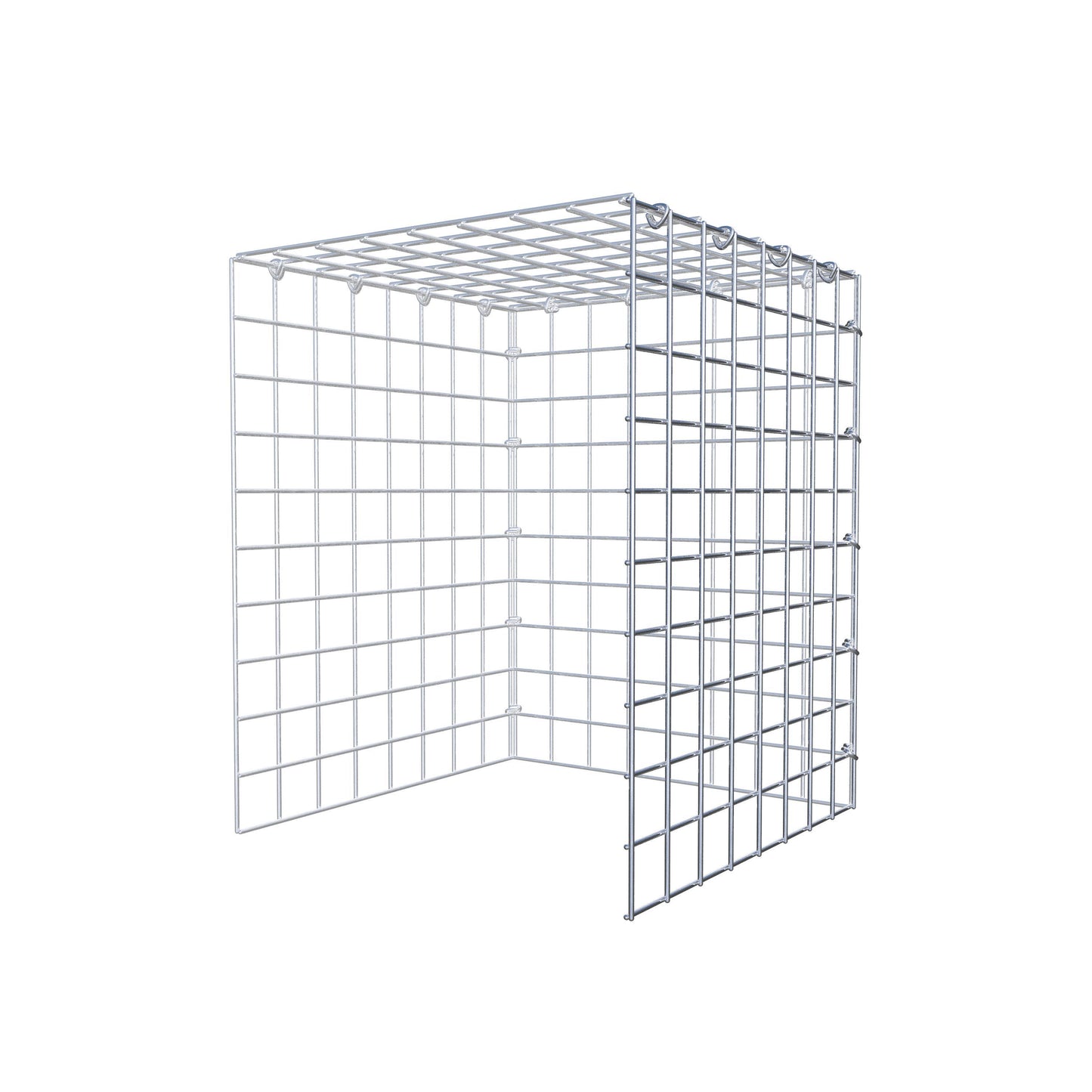 Fourche rapportée type 4 50 cm x 40 cm x 40 cm (L x H x P), mailles 5 cm x 5 cm, anneau C