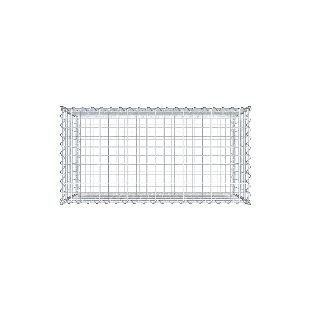 Gabião 100 cm x 60 cm x 50 cm (C x A x P), malhagem 5 cm x 5 cm, espiral