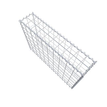 Gabion 100 cm x 70 cm x 20 cm (L x H x D), maskstorlek 10 cm x 10 cm, spiral