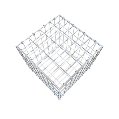 Gabione 40 cm x 40 cm x 40 cm (L x H x T), Maschenweite 5 x 10 cm, Spiralring
