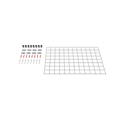 Dekorativt gitter / espalier (inklusive monteringsmateriale) maskestørrelse 5 x 5 cm