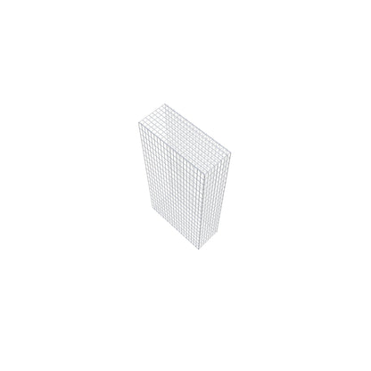 Monteret gabion type 2 200 cm x 100 cm x 40 cm, maskestørrelse 5 cm x 10 cm, C-ring