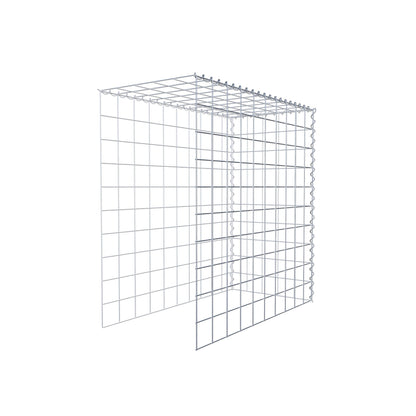 Gabbione aggiuntivo tipo 4 100 cm x 100 cm x 50 cm (L x H x P), dimensione maglia 10 cm x 10 cm, a spirale