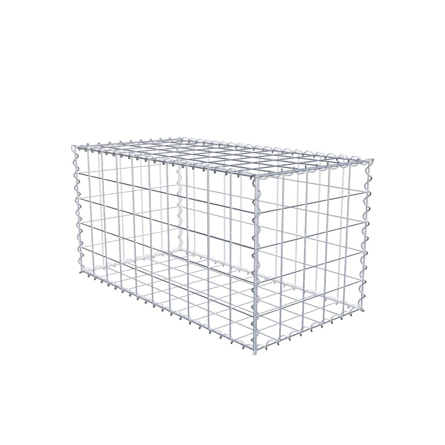 Set van 2 schanskorven 100 cm x 50 cm x 50 cm (L x H x D), maaswijdte 10 x 10 cm, spiraalvormig