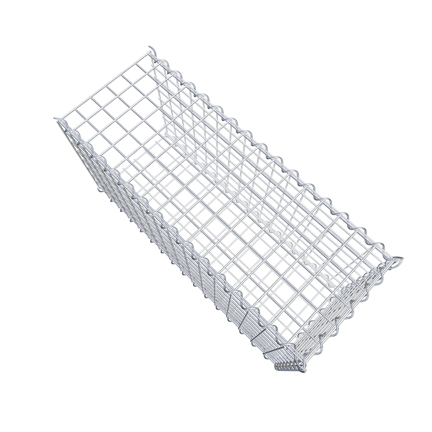 Anbaugabione Typ 2 80 cm x 40 cm x 30 cm (L x H x T), Maschenweite 5 cm x 5 cm, Spirale