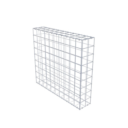 Gabione 100 cm x 90 cm x 20 cm (L x H x T), Maschenweite 10 cm x 10 cm, C-Ring