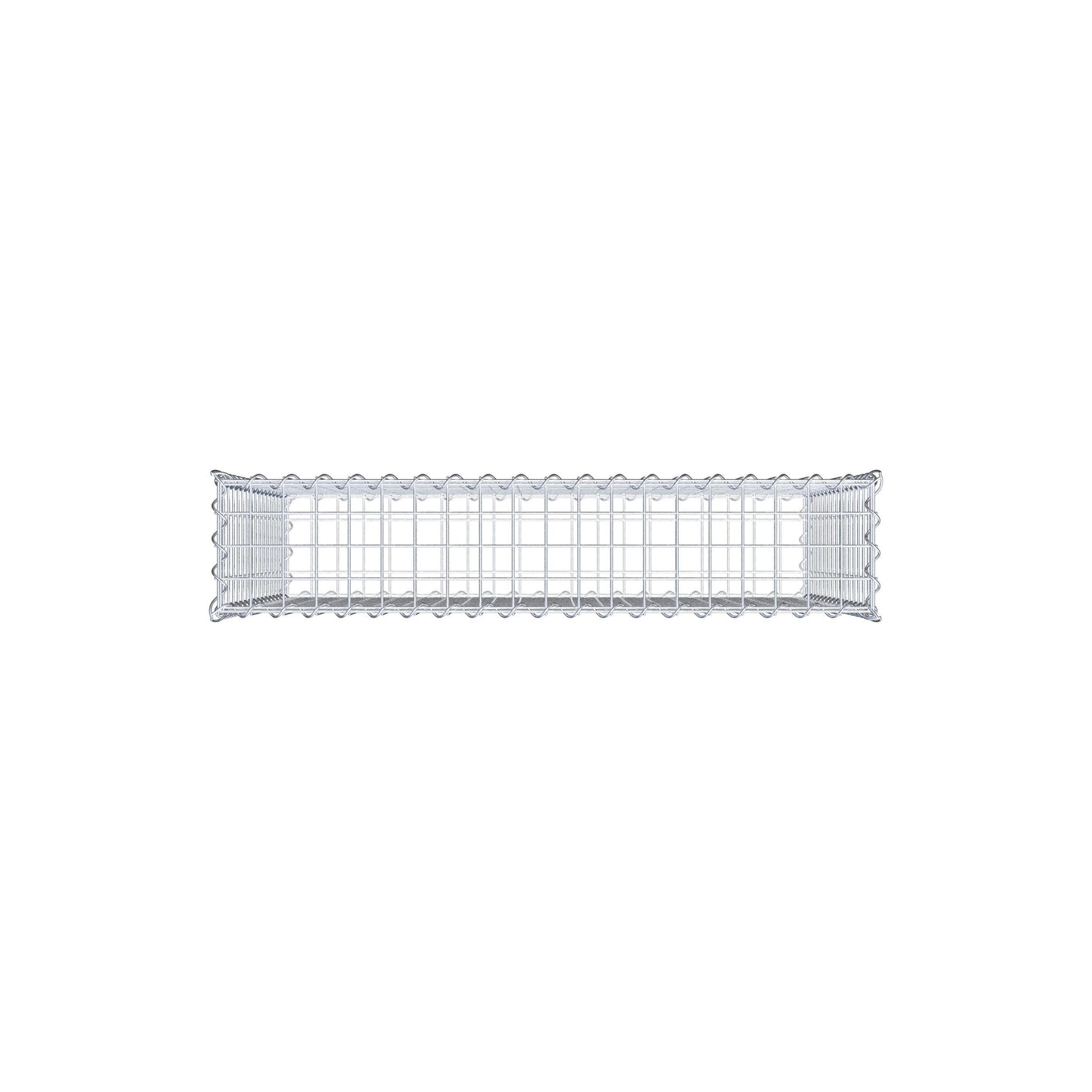 Gabion 100 cm x 80 cm x 20 cm (L x H x P), mailles 5 cm x 5 cm, spirale