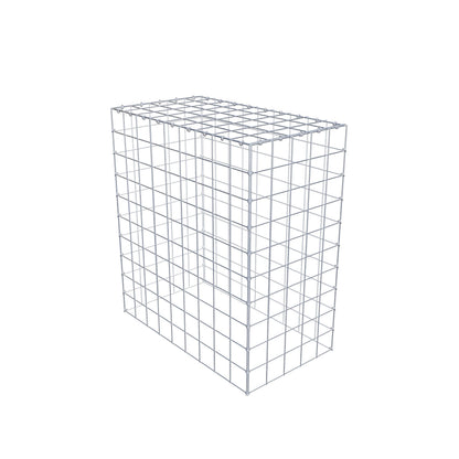 Typ 3 påbyggnadsgabion 100 cm x 90 cm x 50 cm (L x H x D), maskstorlek 10 cm x 10 cm, C-ring