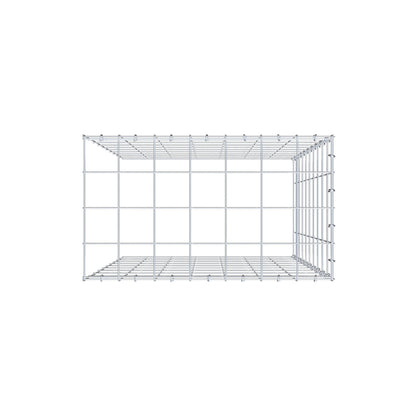 Monteret gabion type 4 100 cm x 70 cm x 40 cm (L x H x D), maskestørrelse 10 cm x 10 cm, C-ring
