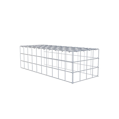 Opzetpaal type 4 100 cm x 30 cm x 40 cm (L x H x D), maaswijdte 10 cm x 10 cm, C-ring