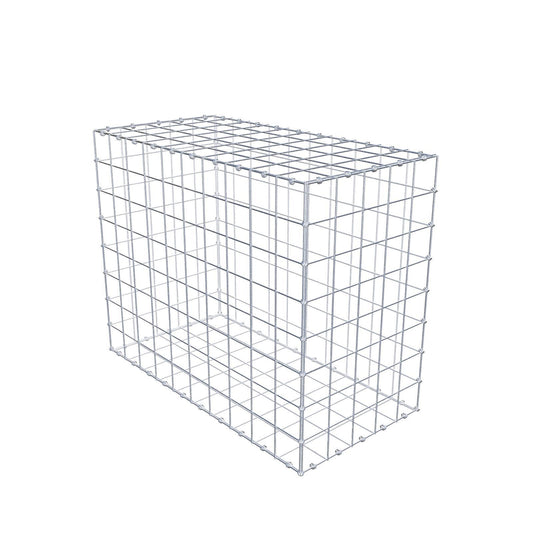 Gabion 100 cm x 80 cm x 50 cm (L x H x D), maskestørrelse 10 x 10 cm, spiralring