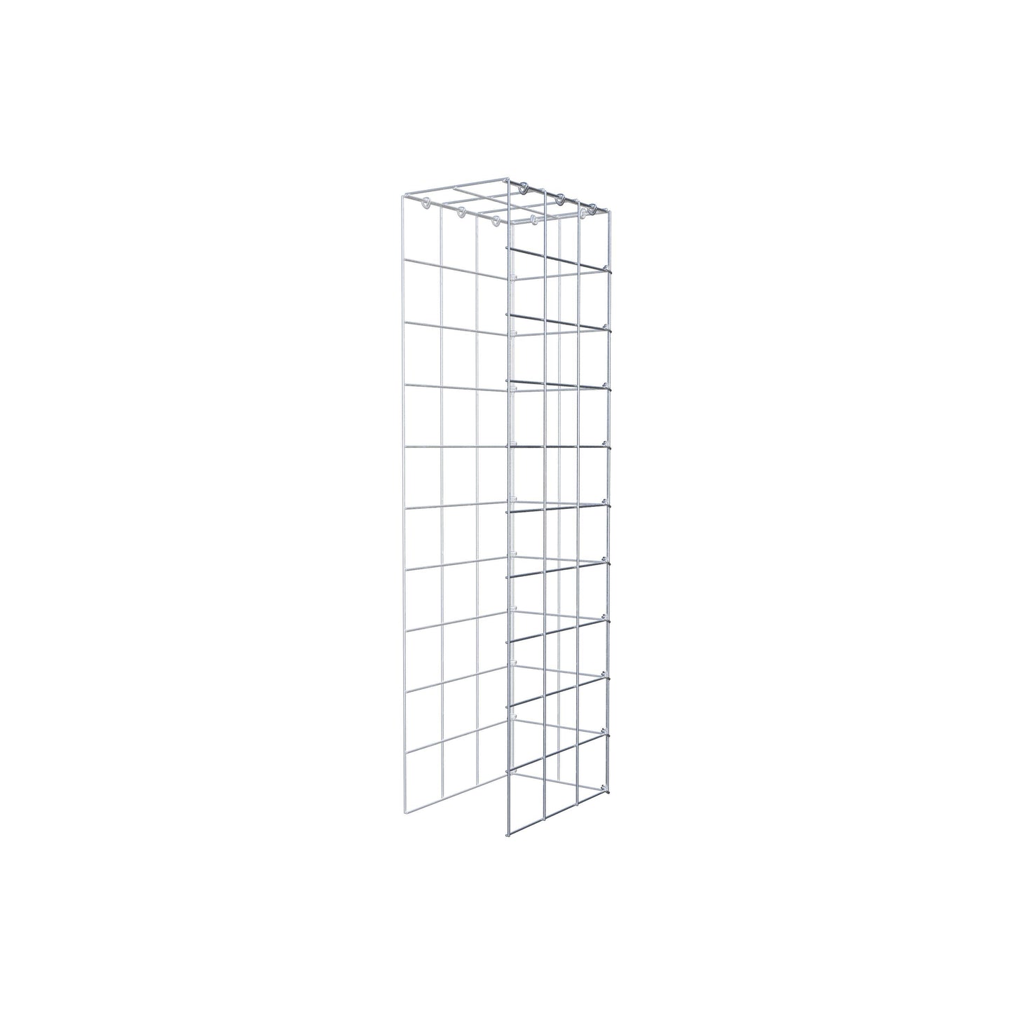 Gavión adicional tipo 4 100 cm x 30 cm x 20 cm (L x A x P), malla 10 cm x 10 cm, anillo en C
