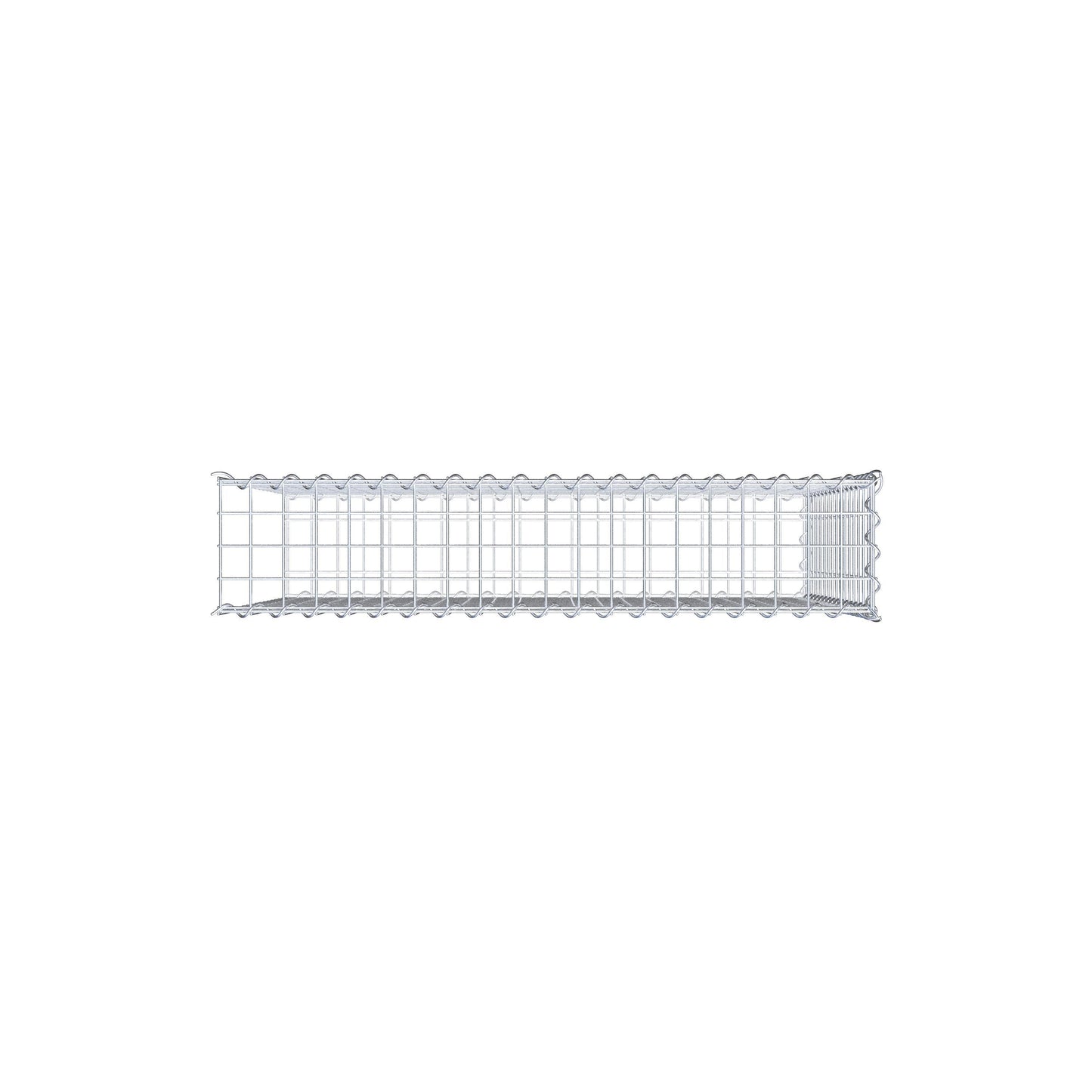 Extra gabion typ 2 100 cm x 80 cm x 20 cm (L x H x D), maskstorlek 5 cm x 5 cm, spiral