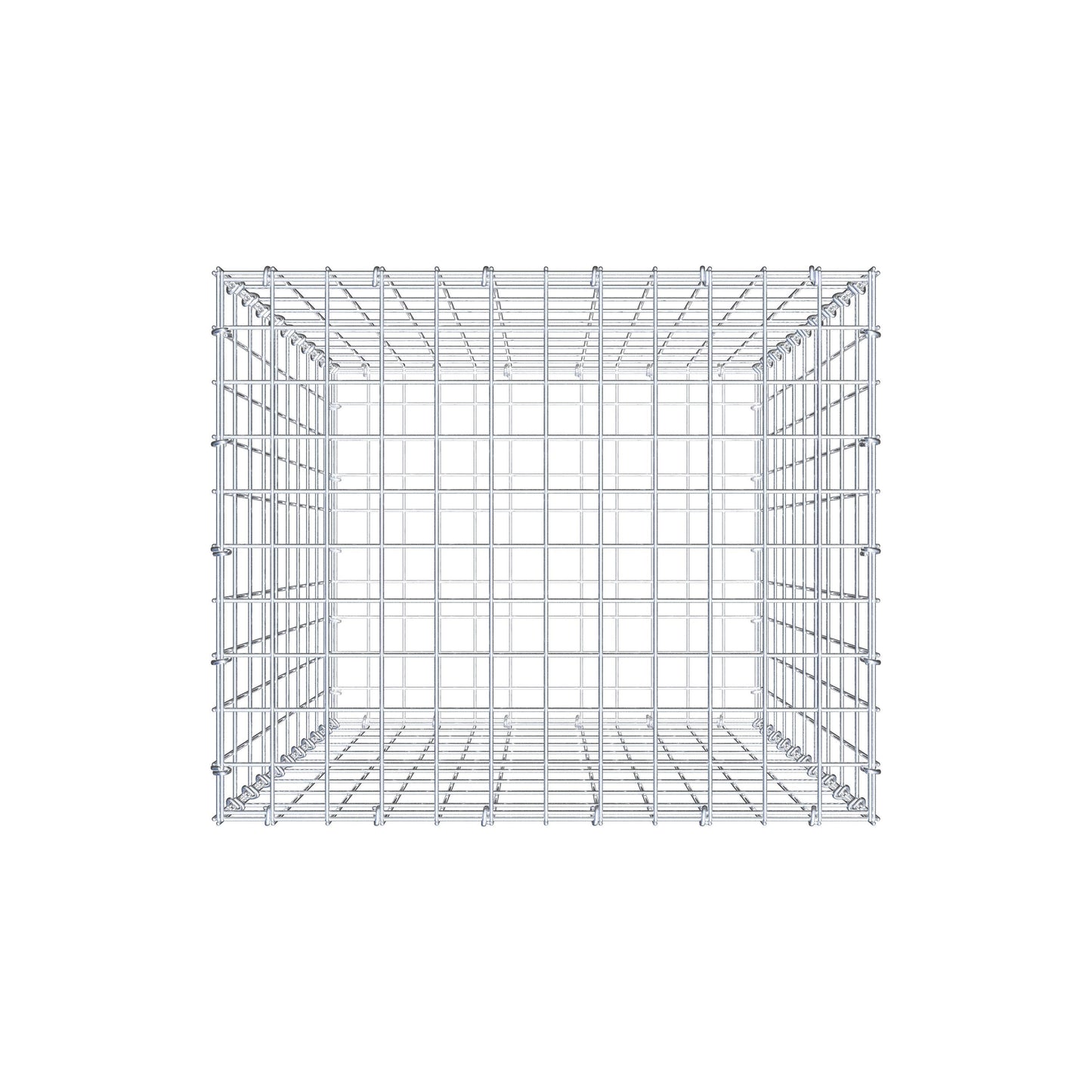 Gabião 100 cm x 60 cm x 50 cm (C x A x P), malhagem 5 cm x 10 cm, anel C
