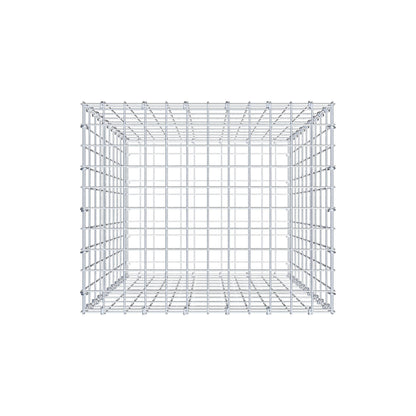 Gabião 100 cm x 60 cm x 50 cm (C x A x P), malhagem 5 cm x 10 cm, anel C