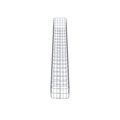 Gabionpelare vinkelrät 27 cm x 27 cm, 200 cm höjd, MW 5 cm x 10 cm