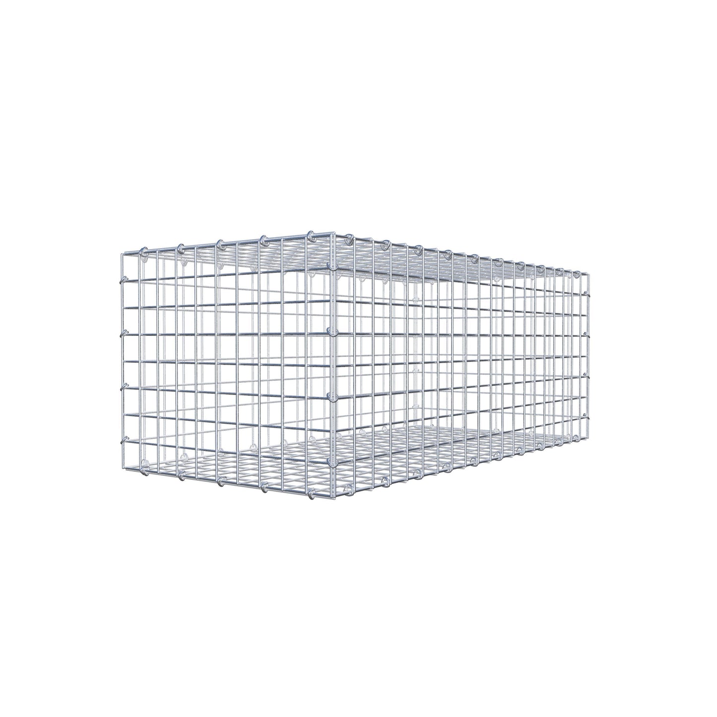 Gabione 100 cm x 40 cm x 50 cm (L x H x T), Maschenweite 5 cm x 5 cm, C-Ring