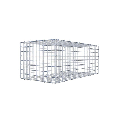Gabione 100 cm x 40 cm x 50 cm (L x H x T), Maschenweite 5 cm x 5 cm, C-Ring