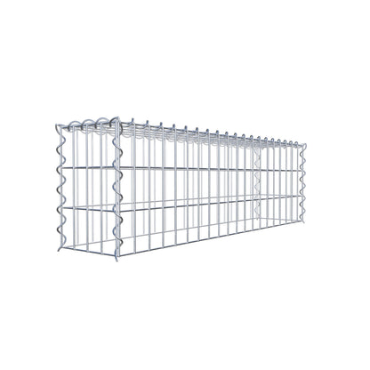 Påväxt gabion typ 3 100 cm x 30 cm x 20 cm (L x H x D), maskstorlek 5 cm x 10 cm, spiral