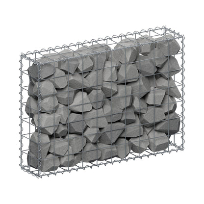 Gabion 100 cm x 70 cm x 20 cm (L x H x D), maskstorlek 10 cm x 10 cm, spiral