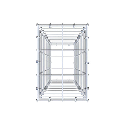 Gabione 100 cm x 20 cm x 30 cm (L x H x T), Maschenweite 10 cm x 10 cm, C-Ring