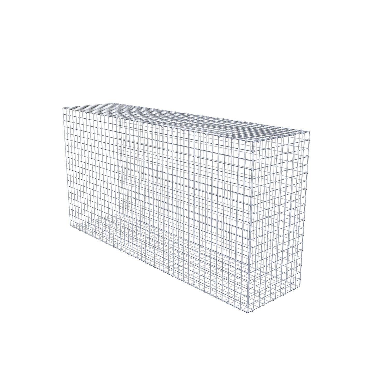 Fästbar gabion typ 2 200 cm x 100 cm x 50 cm (L x H x D), maskstorlek 5 cm x 5 cm, C-ring