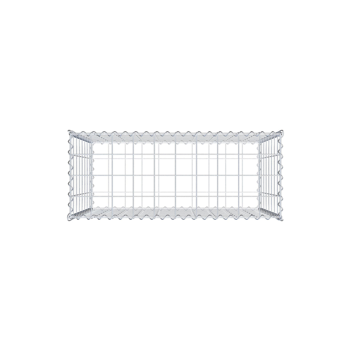 Gabion 100 cm x 80 cm x 40 cm (L x H x D), maskstorlek 10 cm x 10 cm, spiral