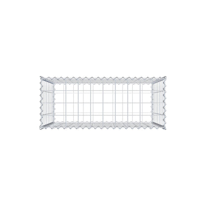 Gabion 100 cm x 80 cm x 40 cm (L x H x D), maskstorlek 10 cm x 10 cm, spiral