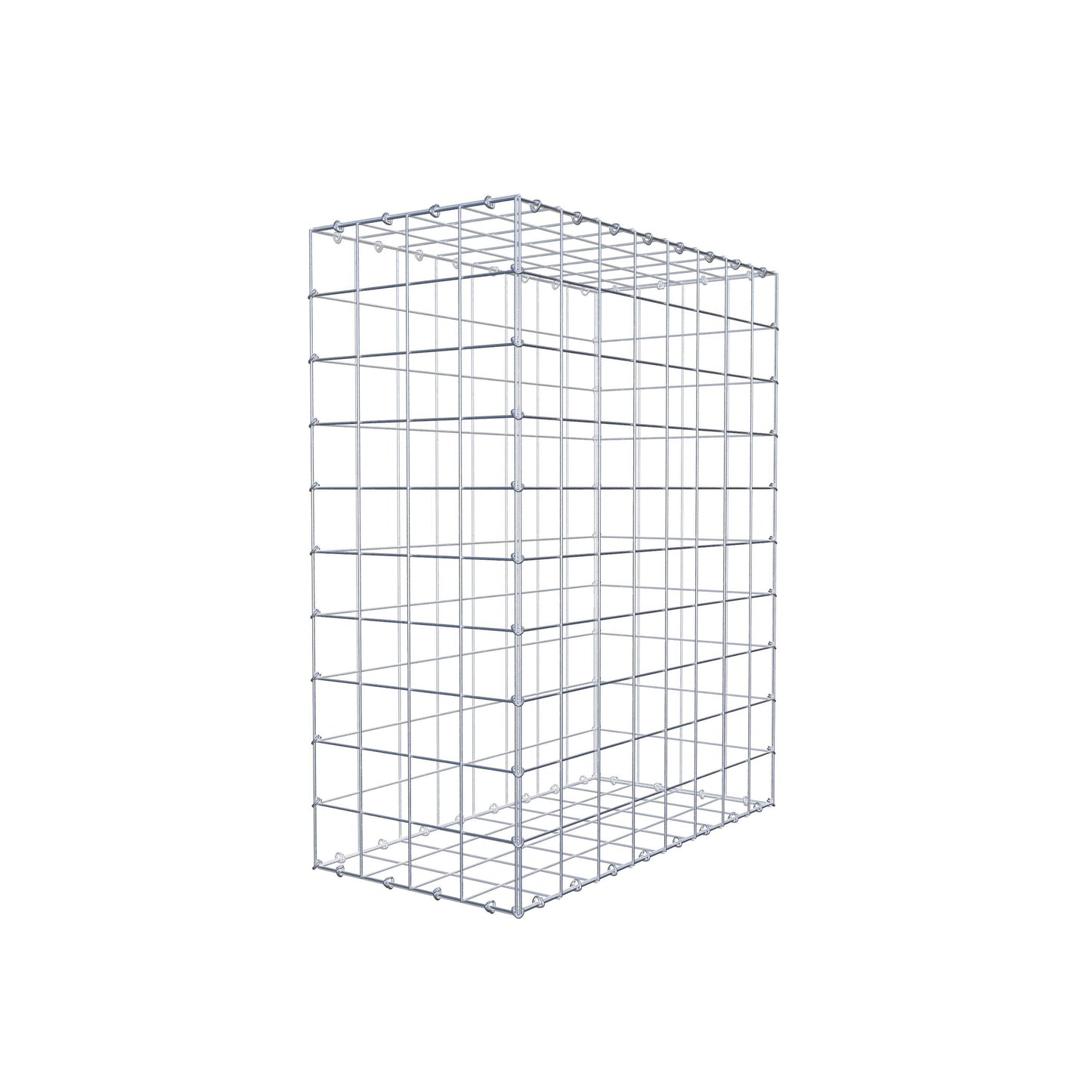 Gabbione 100 cm x 80 cm x 40 cm (L x H x P), maglia 10 cm x 10 cm, anello a C