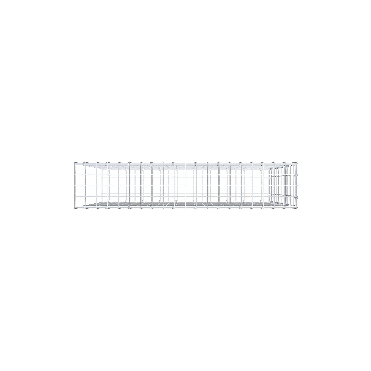 Fourche rapportée type 2 100 cm x 100 cm x 20 cm, mailles 5 cm x 10 cm, anneau en C