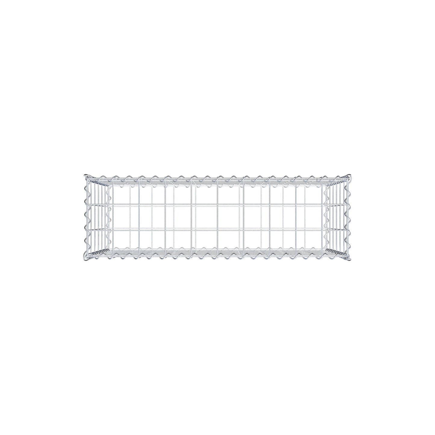 Gabion 100 cm x 60 cm x 30 cm (L x H x D), maskstorlek 10 cm x 10 cm, spiral