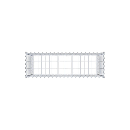 Gabion 100 cm x 60 cm x 30 cm (L x H x D), maskstorlek 10 cm x 10 cm, spiral