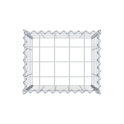 Opvokset gabion type 3 50 cm x 40 cm x 40 cm (L x H x D), maskestørrelse 10 cm x 10 cm, spiral