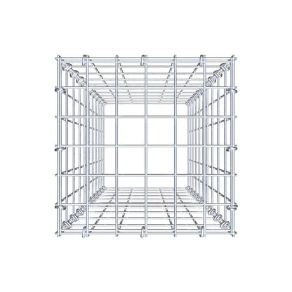 Typ 3 påbyggnadsgabion 100 cm x 30 cm x 30 cm (L x H x D), maskstorlek 5 cm x 10 cm, C-ring