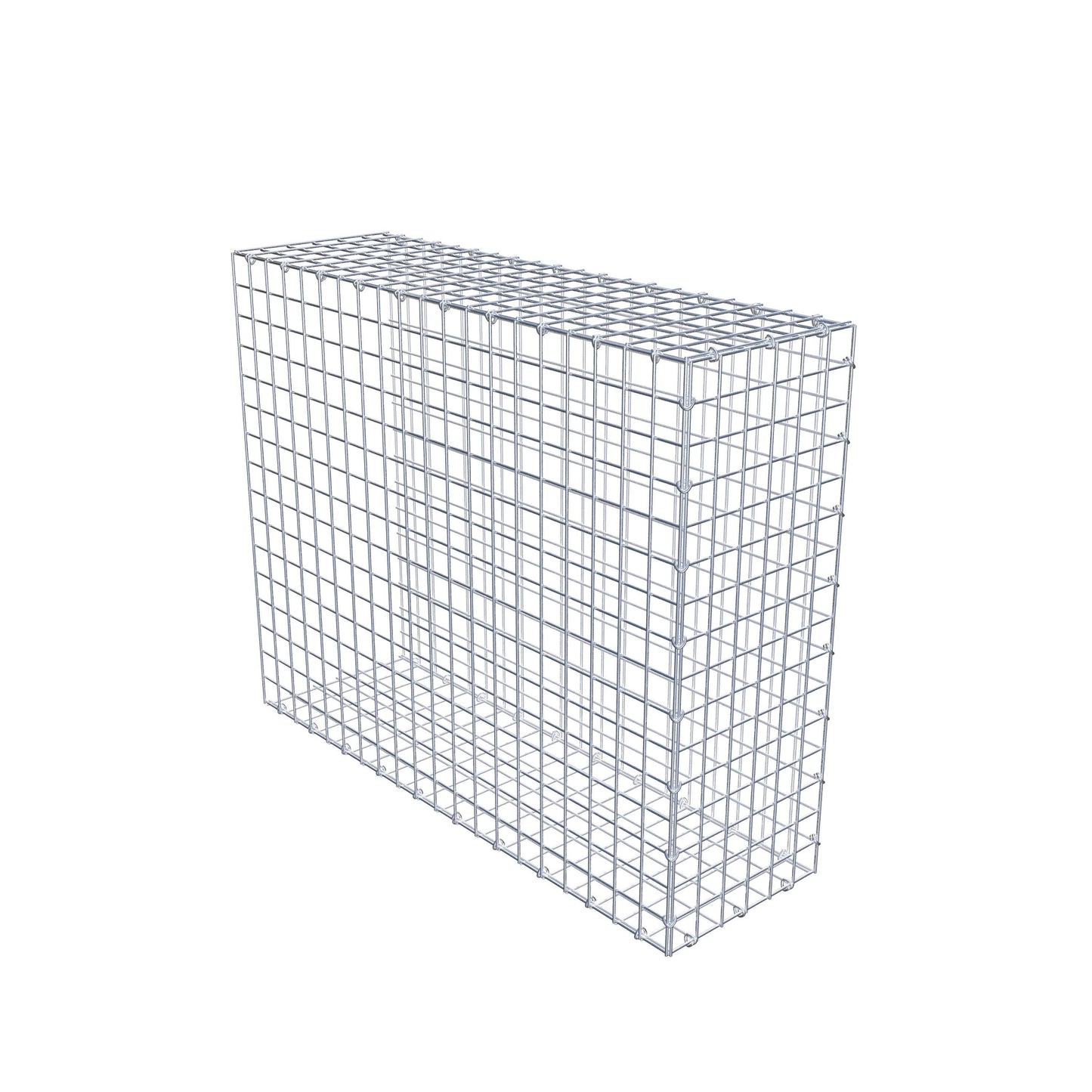 Anbaugabione Typ 2 100 cm x 80 cm x 30 cm (L x H x T), Maschenweite 5 cm x 5 cm, C-Ring