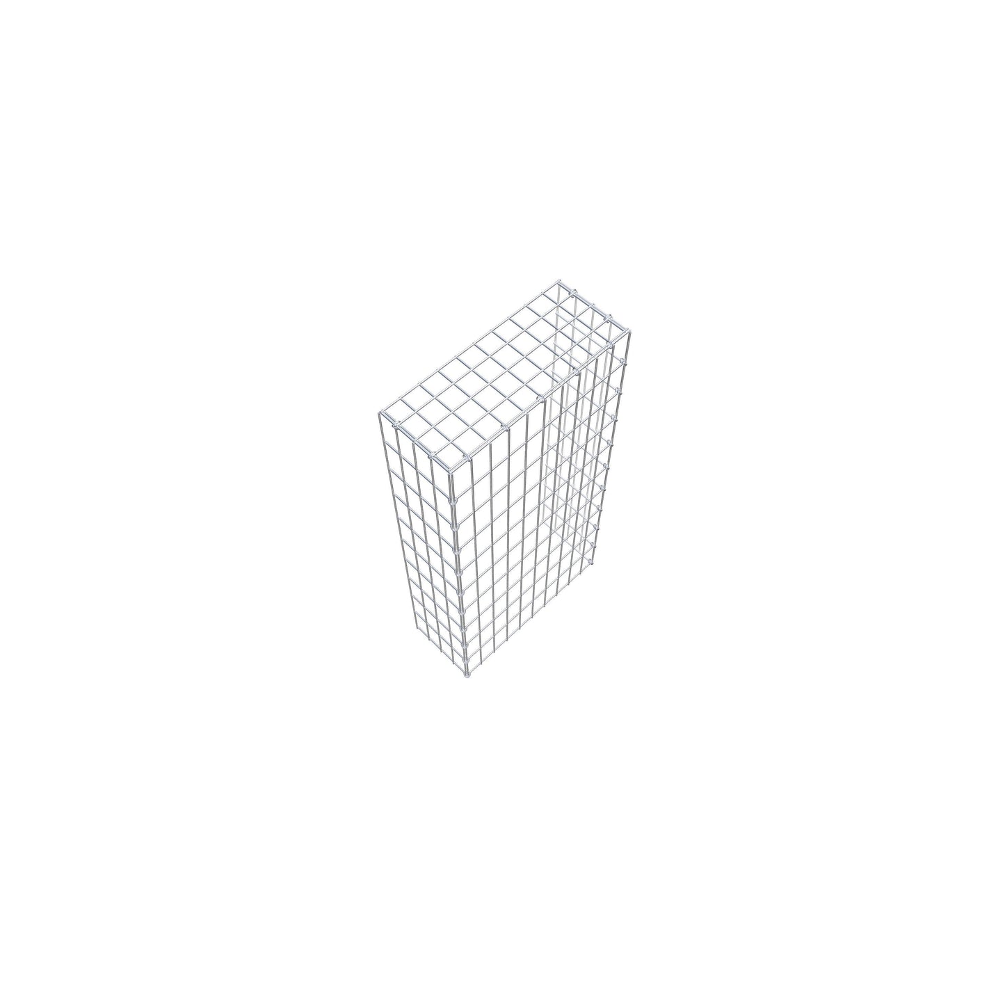 Typ 4 påbyggnadsgabion 100 cm x 20 cm x 50 cm (L x H x D), maskstorlek 5 cm x 10 cm, C-ring