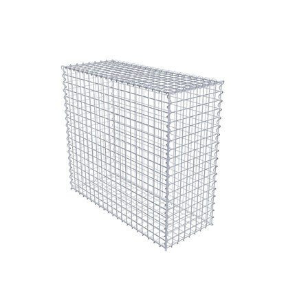 Gabion 100 cm x 90 cm x 40 cm (L x H x D), maskstorlek 5 cm x 5 cm, spiral