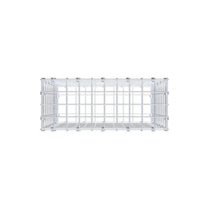 Gabion 50 cm x 50 cm x 20 cm (L x H x P), mailles 5 x 5 cm, anneau en spirale