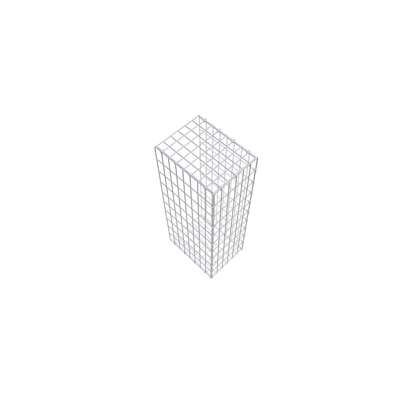 Monteret gabion type 2 100 cm x 40 cm x 30 cm, maskestørrelse 5 cm x 10 cm, C-ring