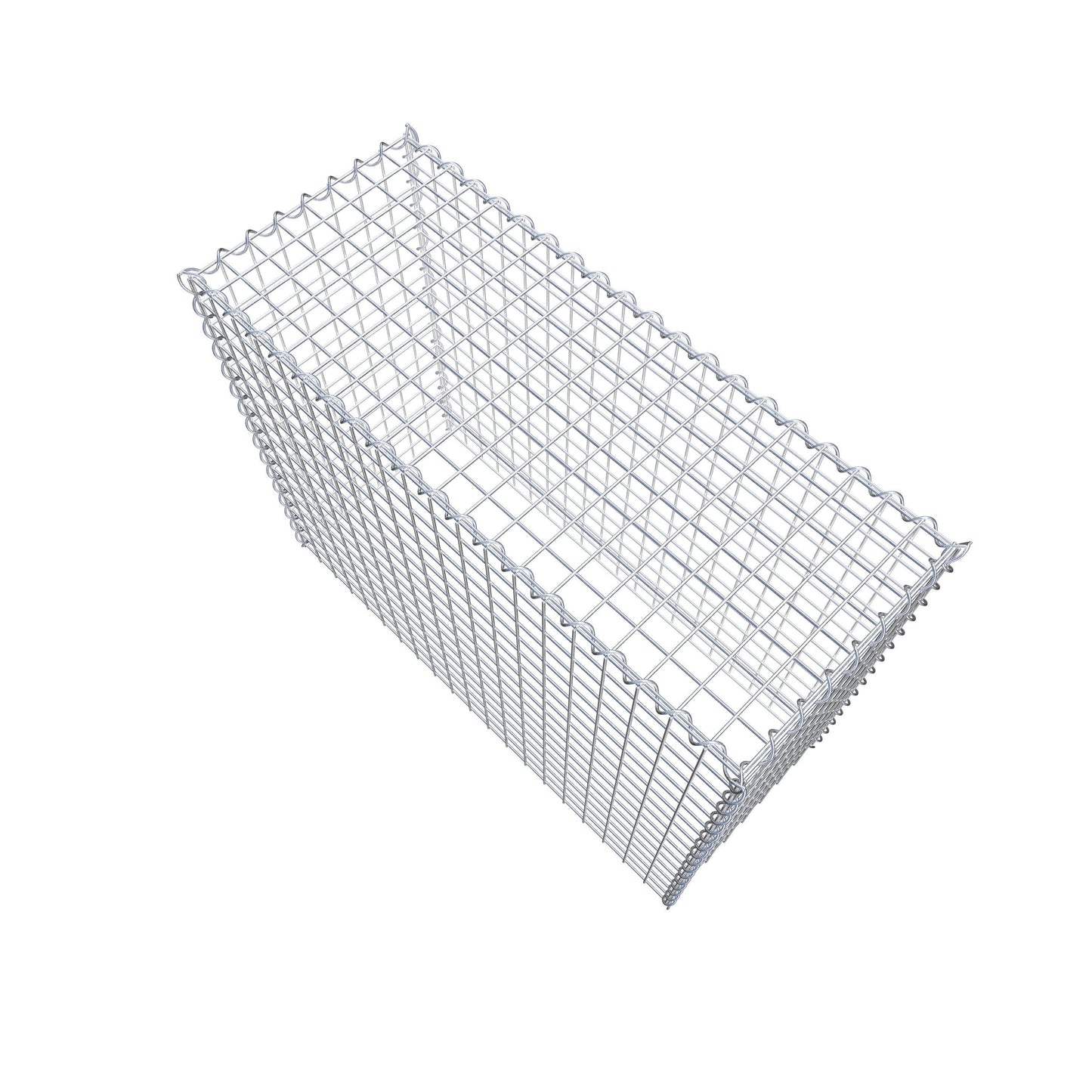 Anbaugabione Typ 3 100 cm x 80 cm x 40 cm (L x H x T), Maschenweite 5 cm x 5 cm, Spirale