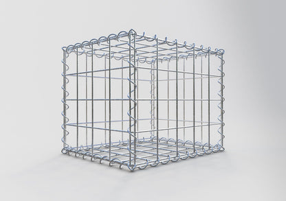 Gabion 50 cm x 40 cm x 40 cm (L x H x P), mailles 10 cm x 10 cm, spirale