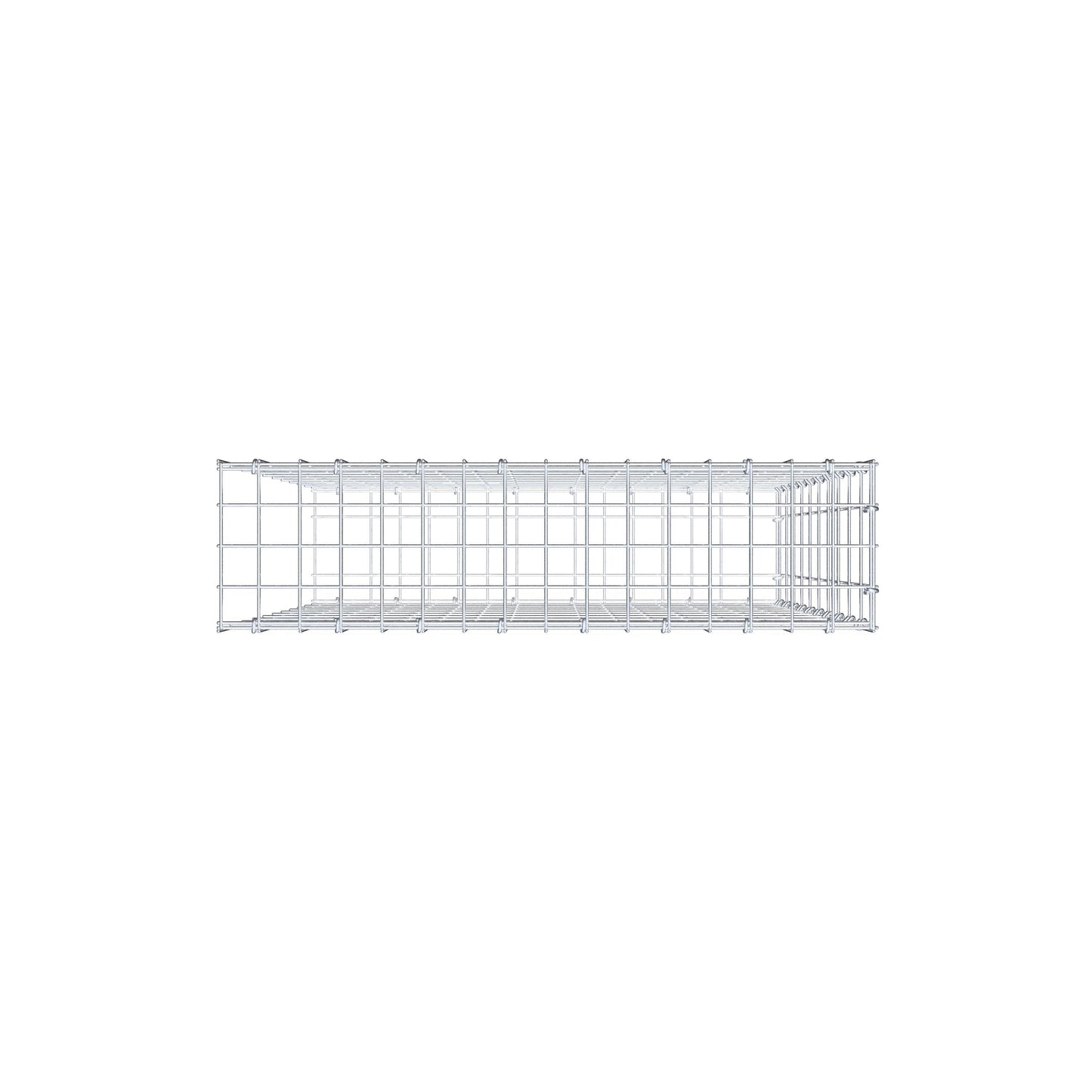 Gabião Tipo 2 100 cm x 80 cm x 20 cm, malhagem 5 cm x 10 cm, anel C
